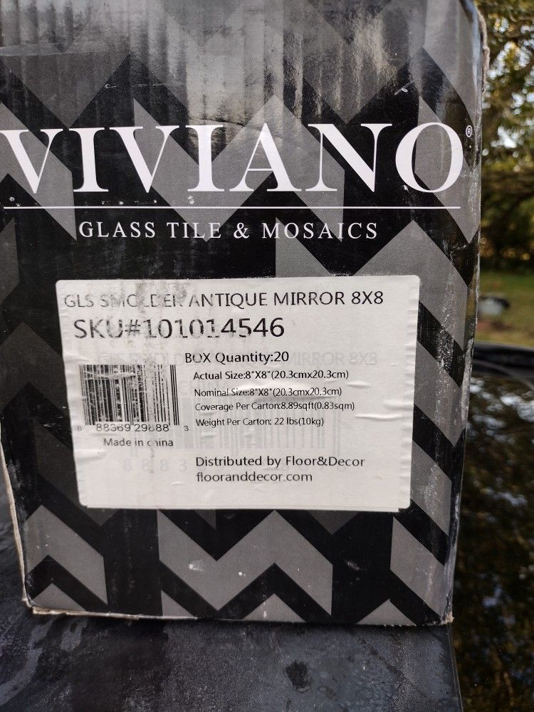 Viviano Glass Mirror Tile 8x8 for Sale in Galveston, TX OfferUp