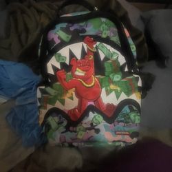 Spray Ground Gummy, Bear, Money Book Bag Limited  Edition