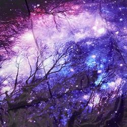 Purple Galaxy Tapestry 