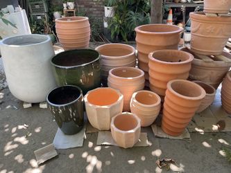 CERAMIC POTS-TERRACOTTA PLANTERS-BONSAIS POTS-($25 up to $350)