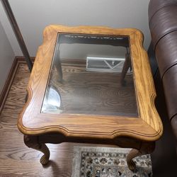 Glass Top Side Table