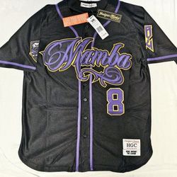 Kobe "Mamba" Bryant Unique Button Up Baseball Jersey (New)
