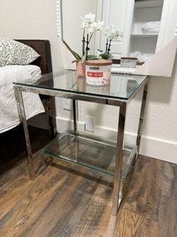 Glass Side Table/nightstand