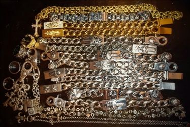Lot of jewelery Chrome hearts gothic style buy one or all ,