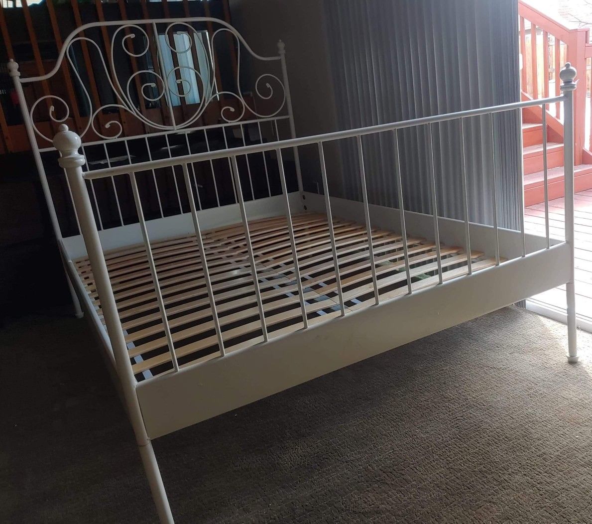 White Full Size Bed Frame