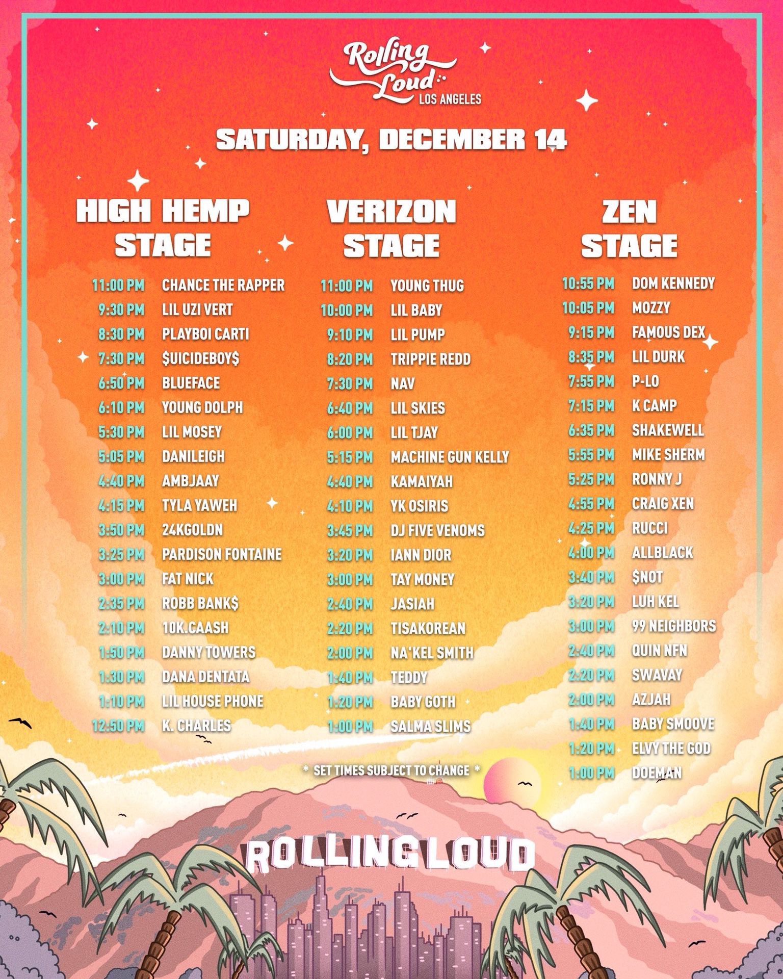 Two rolling loud tickets 2019 (12/14-12/15)
