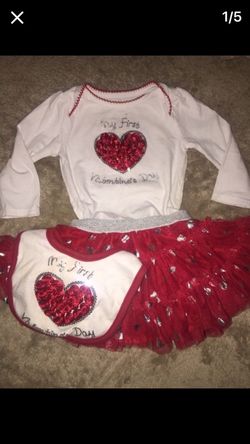 My first valentines outfit sz6-9m and bottle
