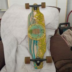 Sector Nine Long Skate Board  With Sector Nine Wheels And Gull Wing 