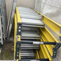 Escalera de 7 pies de fibra de vidrio doble subida nuevas 