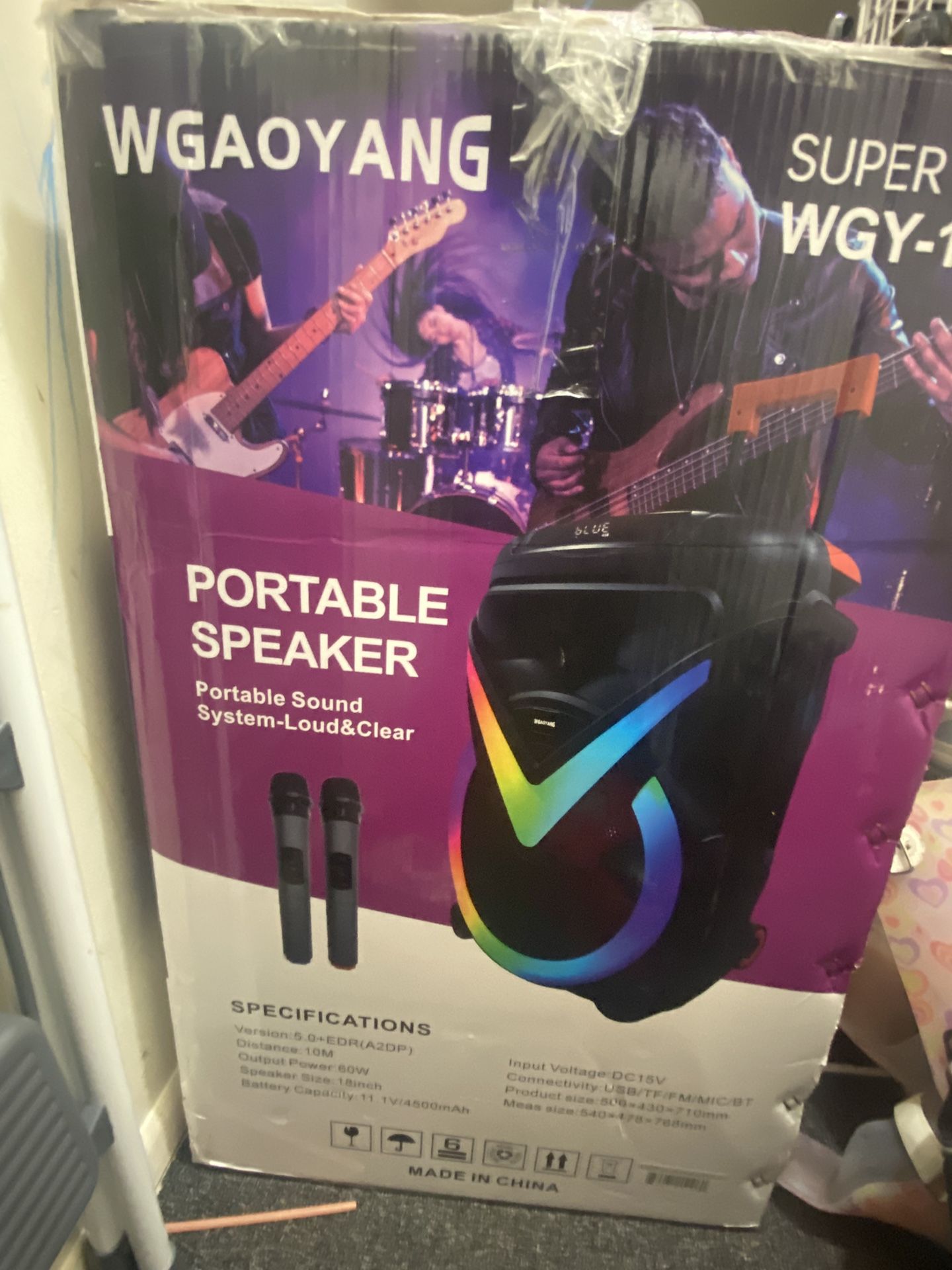 Party Speaker With 2 Mics And More For 125 Negotiable Price