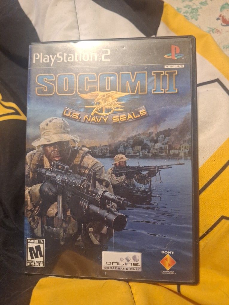 PS2 SOCOM II: U.S. Navy SEALs (disc + case) – No Manual