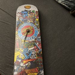 Skateboard Retail Display Clock 