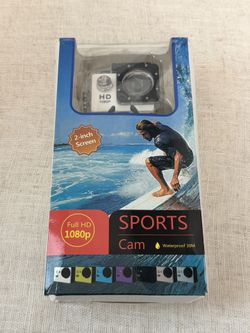 Sports Cam Full HD 1080p Waterproof Action Camera