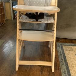 Wooden High Chair 