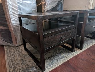 Side tables with drawers 24”x24” - 2 tables