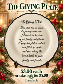 The Giving Plate Decorative Ceramic Plate