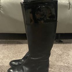 Tory Burch Black Tall Patent Leather Women’s Size 7.5