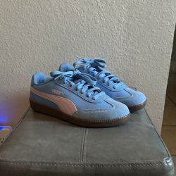 Puma Trainers Blue And Pink 