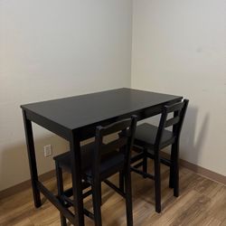 Dining Table With 4 High Chairs