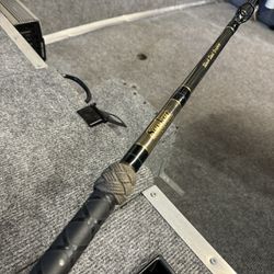 9’ Seeker Black Steel Deckhand Fishing Rod. 