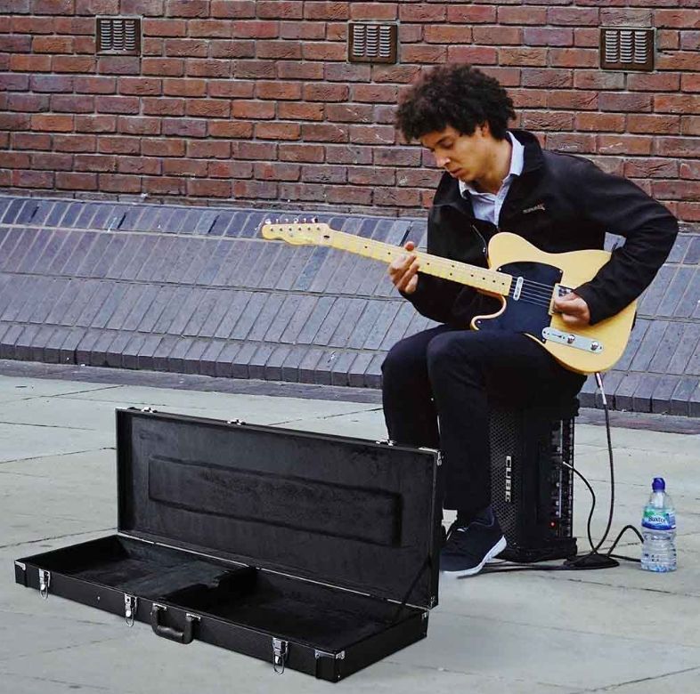Lockable Universal Electric Guitar Hard Shell Wooden Case 41"x14" Estuche De Guitarra Music Supplies Christmas Sale,All Products : American Fashion Style Bags On Sale