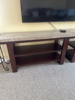 Marble Entry Way Table.