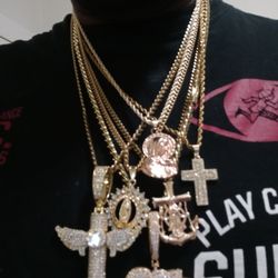 14k Stainless Steel Chains With Pendants 30 To $50