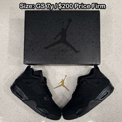 Brand New Nike Air Jordan 4 Retro OG "Black Cat"