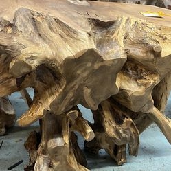 4’ Console Teak Entryways Table 