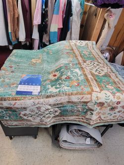 Machine Washable Floral Area Rug