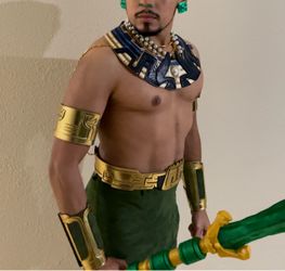 Namor Black Panther Wakanda Forever Cosplay Costume + Spear Size M