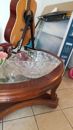 Large glass bowl