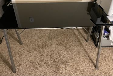 LumiSource Exponent 44.5-in Black Modern/Contemporary Computer Desk