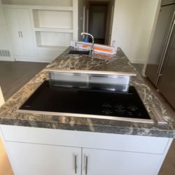 Wolf Glass Stove/ Downdraft + Microwave 