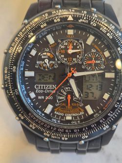 WATCH MENS CITIZEN NAVIHAWK BLACK