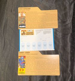 Hasbro Gi Joe Classified - First Sergeant/DUKE & Cobra Leader/Cobra Commander File Card