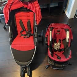 Britax Car Seat And Stroller With Attachment 