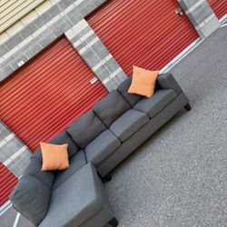 awsome gray sectional couch 