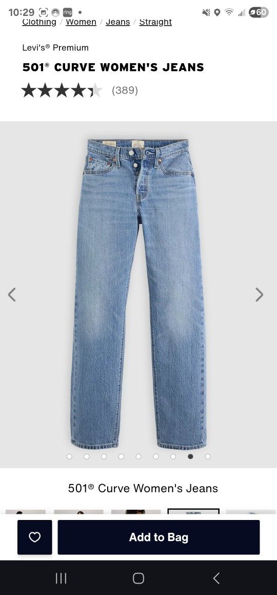 501 Curve Jeans