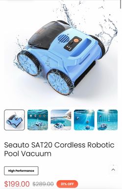 Seauto SAT20 Cordless Robotic Pool Vacuum