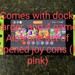 Barely used Nintendo switch & Accessories 