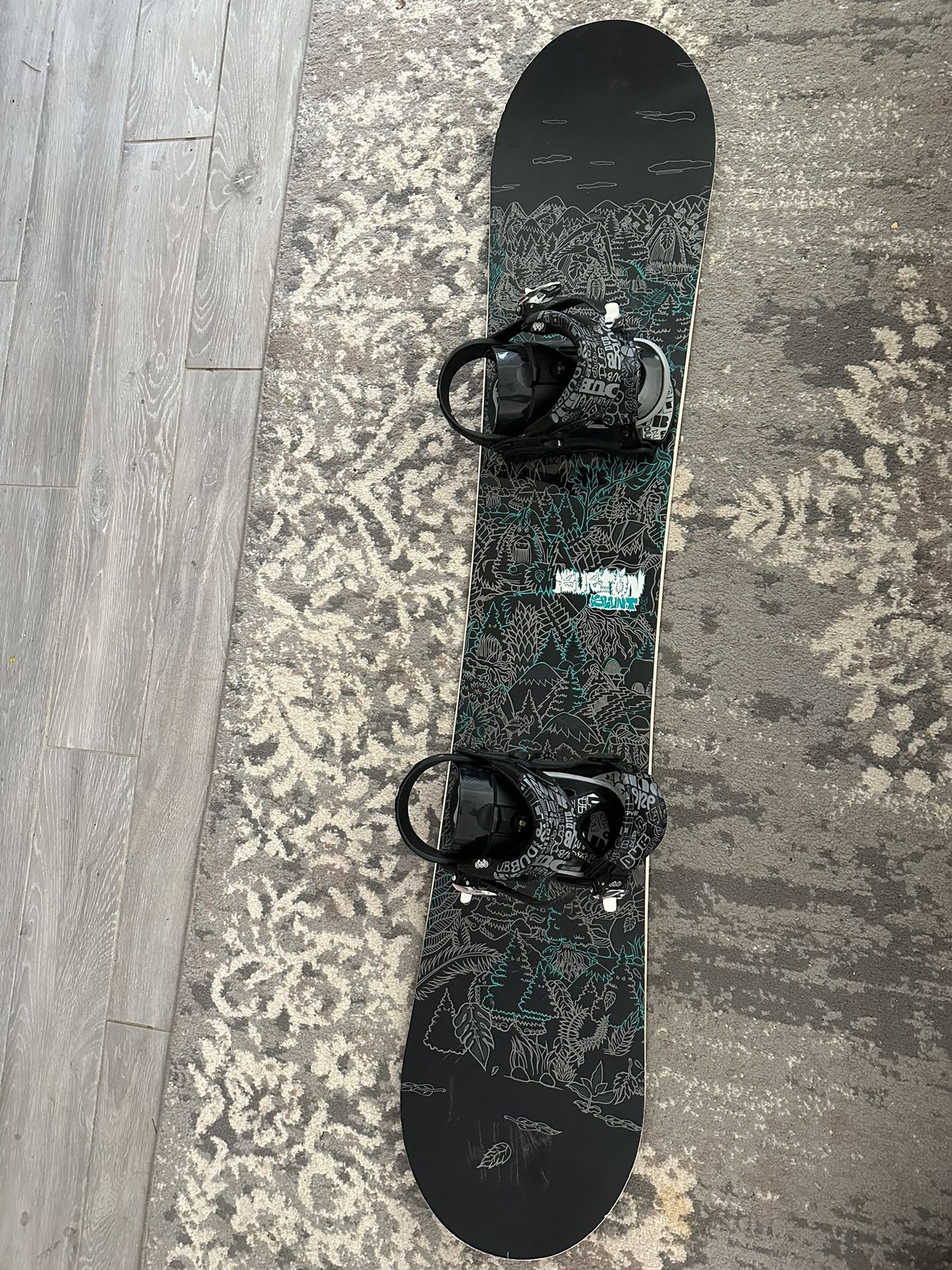 Snowboard Burton Blunt With Bindings And Bag