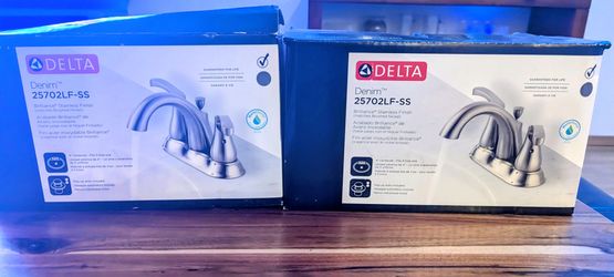 Delta Denim 2 handle bathroom faucet 2 pack