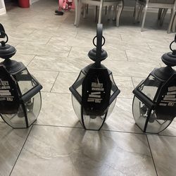 3 lámparas de casa o entrada de portones tres al Presio de una