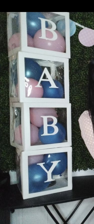 Baby Boxes For Gender Reveal Or Baby Shower Decorations 