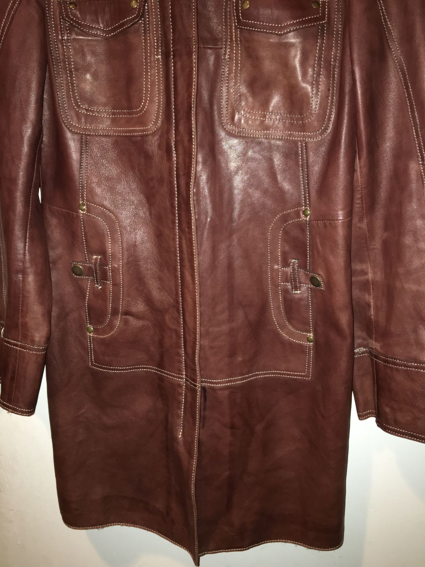 Absolutely Sexy “miss Top Gun” Leather Jacket. Size Small