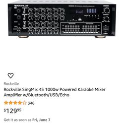 Karaoke System Amplifier Mixer & Wireless Microphone 