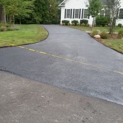 Asphalt, concrete, seal coat 