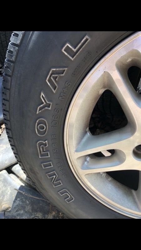 Jeep Cherokee Laredo tires and Rims