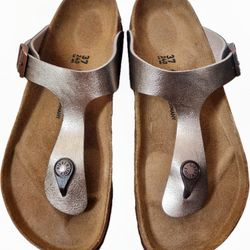NEW BIRKENSTOCK Gizeh Birko-Flor Color -  Copper Sandals Size EU 37 | US M6 L6  w/o Tags and Box